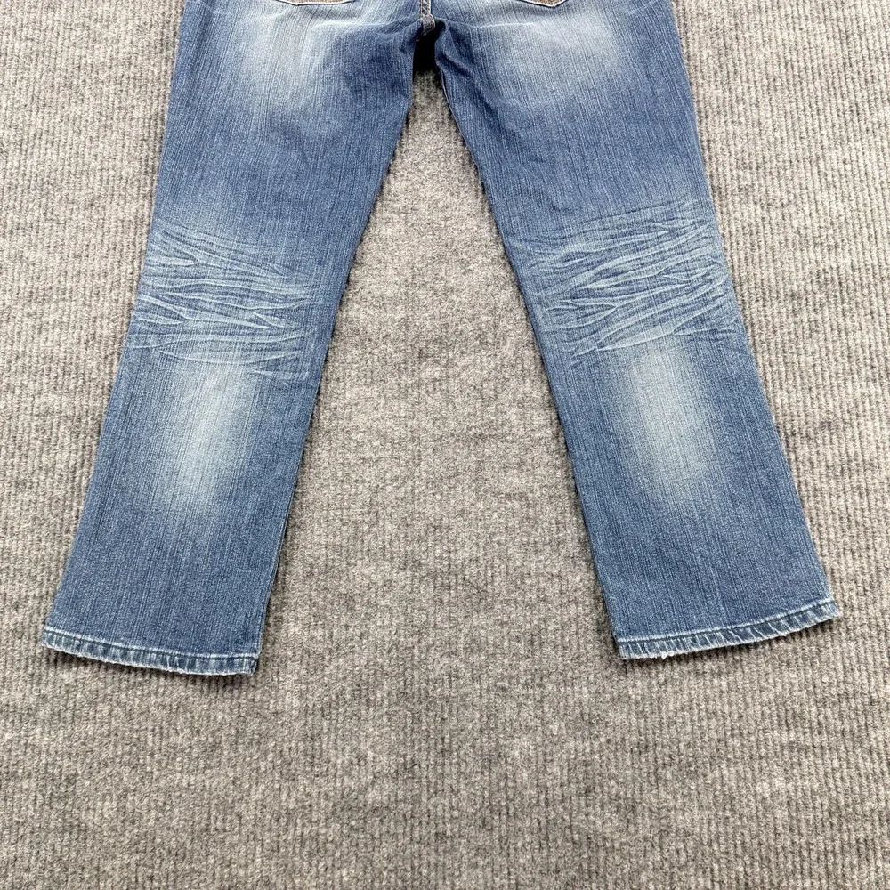 Cult Of Individuality Jeans Mens 32x28 Blue Medium Wash Distressed Stretch Denim